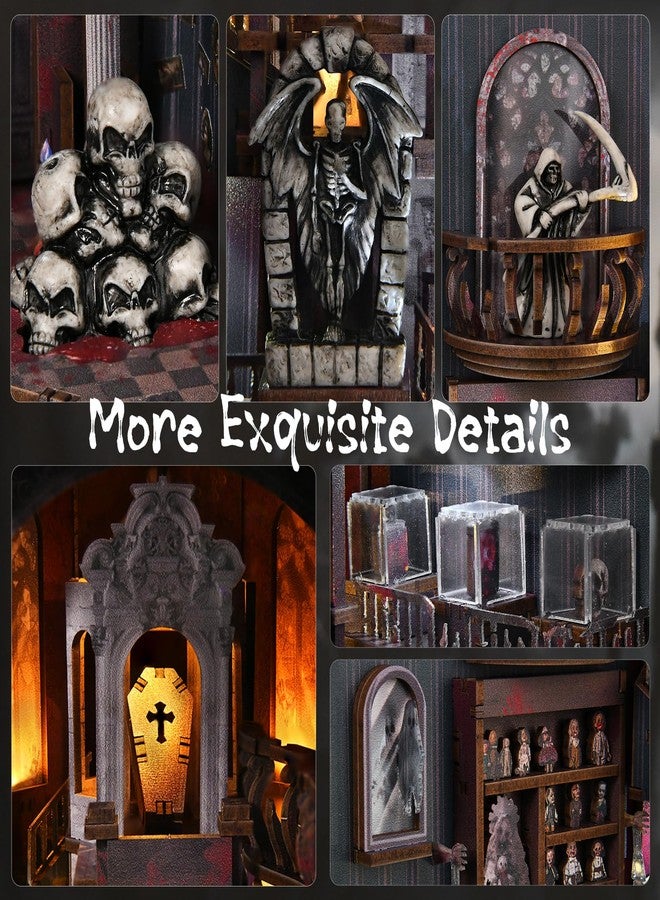 CCCDF Book Nook Kit - DIY Miniature Dollhouse Kit, Tiny Booknook House Bookshelf 3D Wooden Puzzle for Adults, Gifts for Family (Haunting Relics) - Image 4